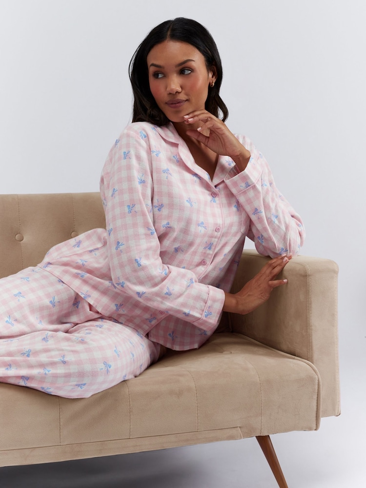 Boux Avenue Stripe Xmas Pyjamas in a Bag - Image 2 of 10 Boux Avenue Stripe Xmas Pyjamas in a Bag - Image 2 of 10