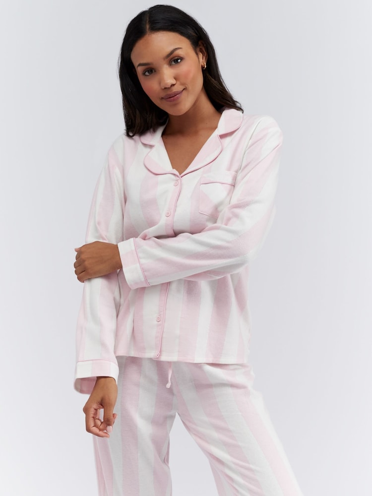 Boux Avenue Stripe Xmas Pyjamas in a Bag - Image 1 of 10 Boux Avenue Stripe Xmas Pyjamas in a Bag - Image 1 of 10
