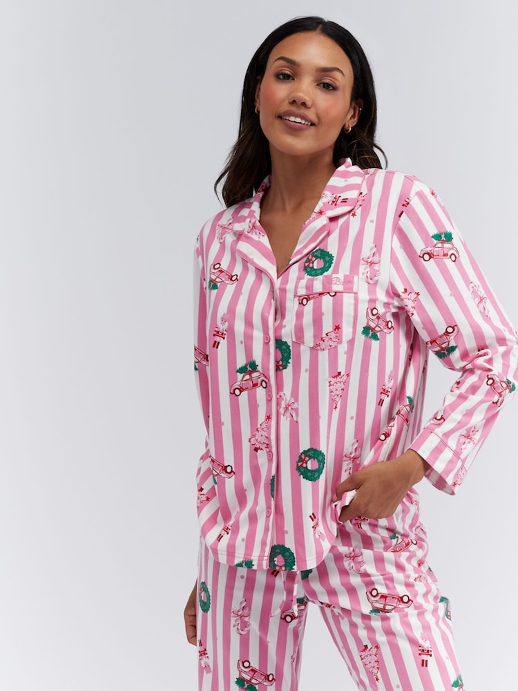 Boux Avenue Bow Gingham Cotton Pyjama In A Bag - Image 1 of 9 Boux Avenue Bow Gingham Cotton Pyjama In A Bag - Image 1 of 9