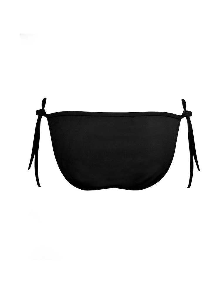 Pour Moi Black Glamazon Tie Side Briefs - Image 4 of 4
