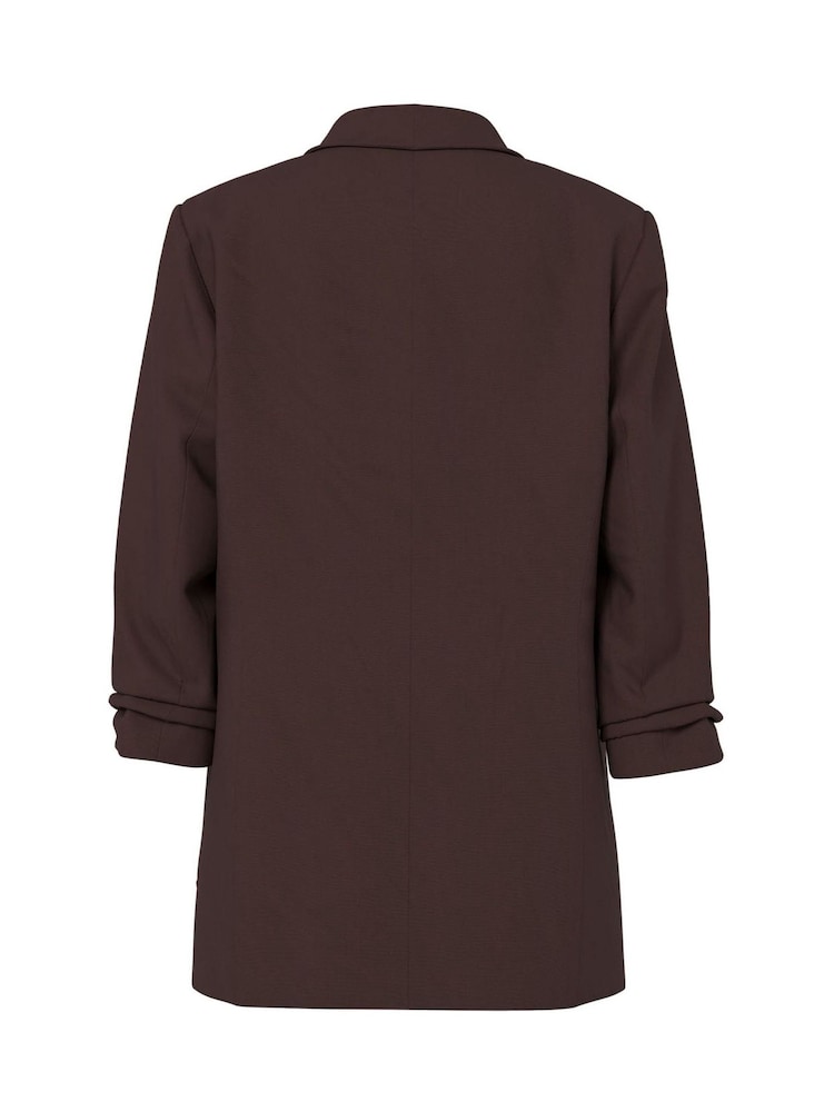 PIECES Brown 3/4 Length Sleeve Blazer - Image 5 of 5 PIECES Brown 3/4 Length Sleeve Blazer - Image 5 of 5