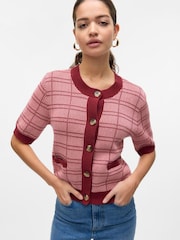 VERO MODA Knitted Short Sleeve Cardigan - Imagem 1 de 5