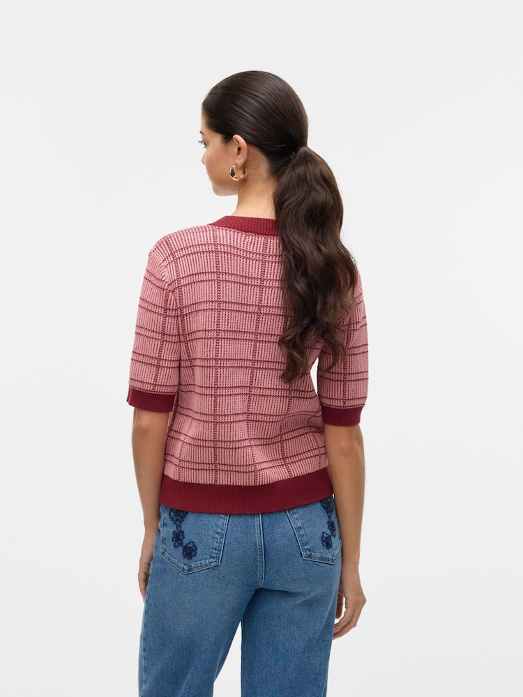 VERO MODA Knitted Short Sleeve Cardigan - Imagem 2 de 5
