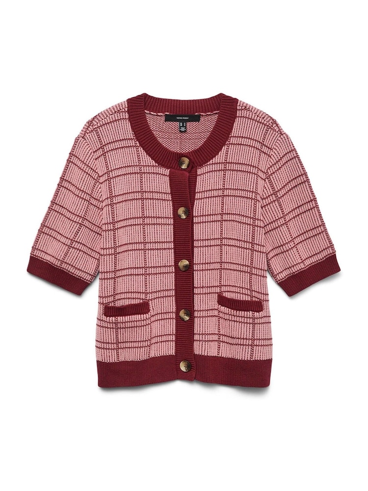 VERO MODA Knitted Short Sleeve Cardigan - Imagem 5 de 5