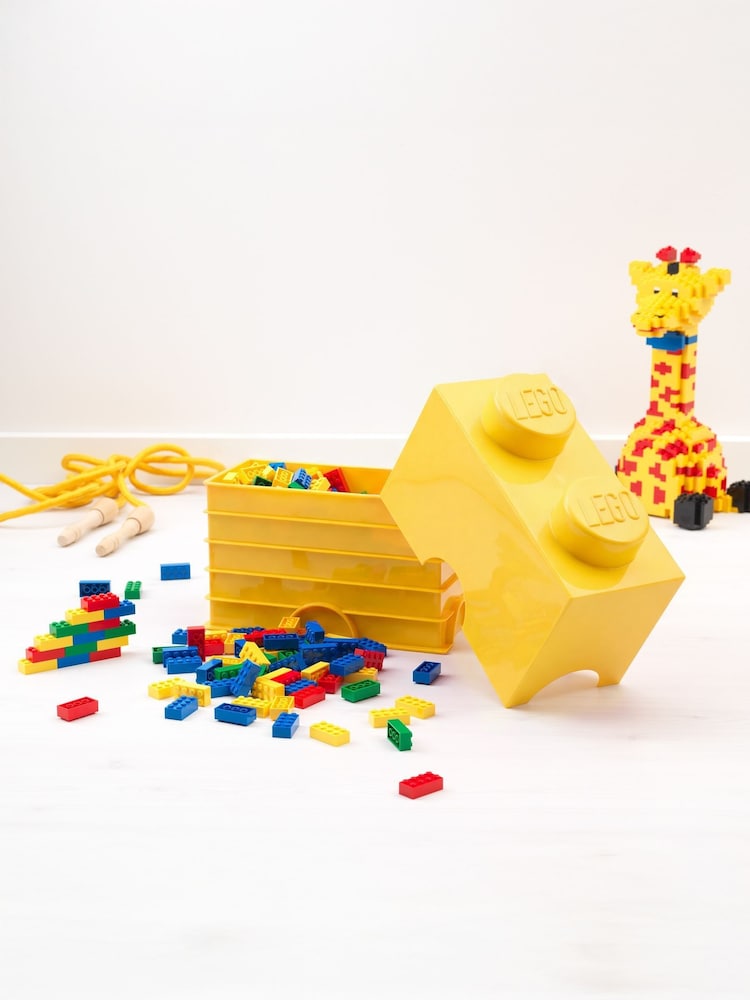 LEGO Bright Yellow Storage 2 Brick - Image 1 of 3 LEGO Bright Yellow Storage 2 Brick - Image 1 of 3