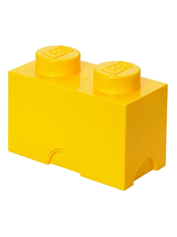 LEGO Bright Yellow Storage 2 Brick - Image 2 of 3 LEGO Bright Yellow Storage 2 Brick - Image 2 of 3