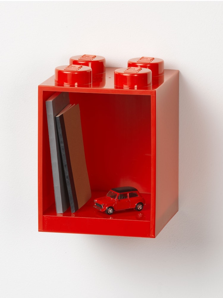 Lego Bright Red 4 Brick Shelf - Image 2 of 3