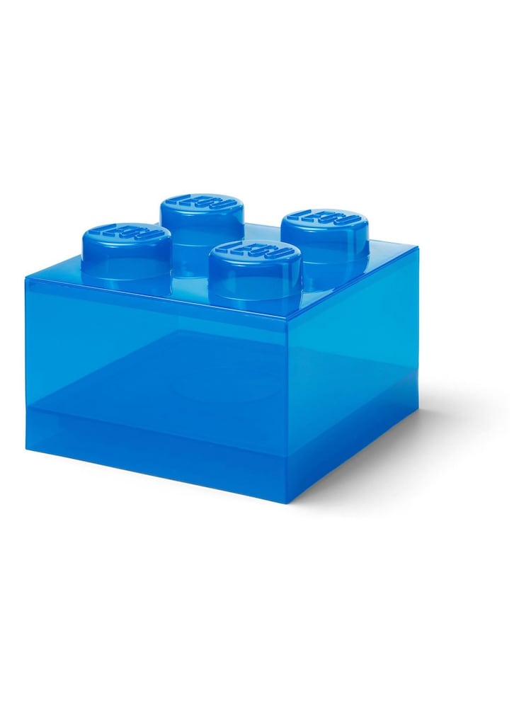 Lego Translucent Blue 4 Brick TBLU Storage - Image 1 of 4