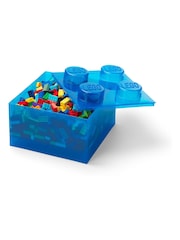 Lego Translucent Blue 4 Brick TBLU Storage - Image 3 of 4