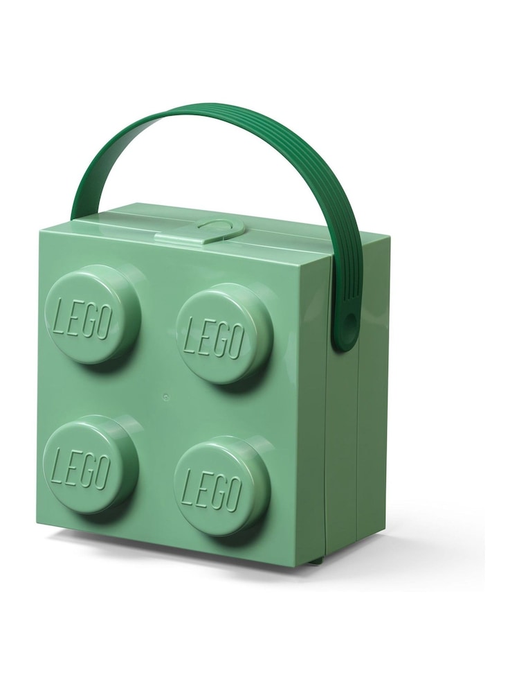 Lego Sand Green 4 Brick Lunchbox - Image 1 of 3 Lego Sand Green 4 Brick Lunchbox - Image 1 of 3