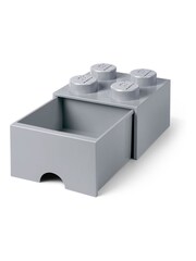 Lego Stone Grey Drawer 4 Brick - Image 2 of 4