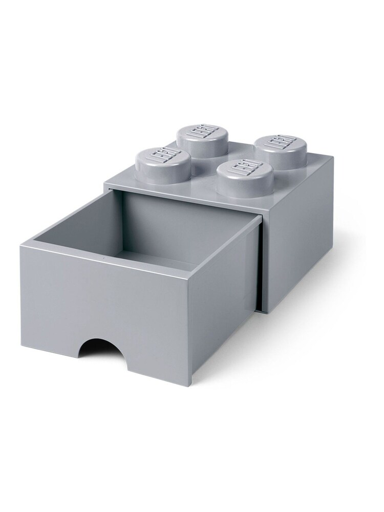 Lego Stone Grey Drawer 4 Brick - Image 2 of 4