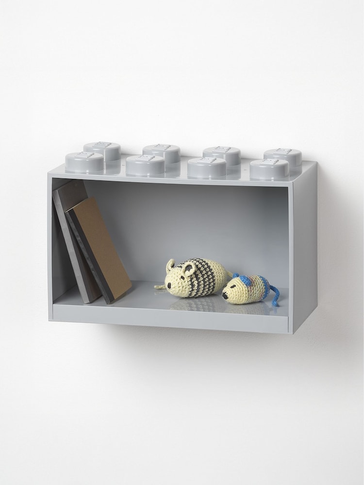 Lego Stone Grey Shelf 8 Brick - Image 1 of 3