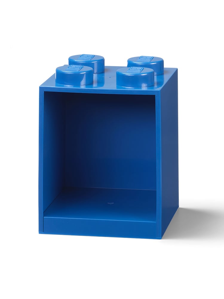 Lego Bright Blue 4 Brick Shelf - Image 1 of 4