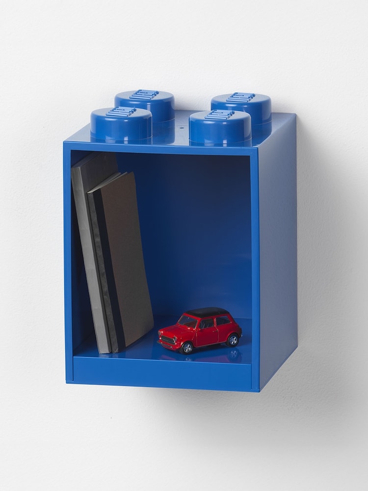 Lego Bright Blue 4 Brick Shelf - Image 2 of 4