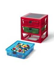 LEGO Bright Red 3 Drawer Rack - Image 2 of 5