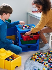 LEGO Bright Blue 3 Drawer Rack - Image 4 of 4