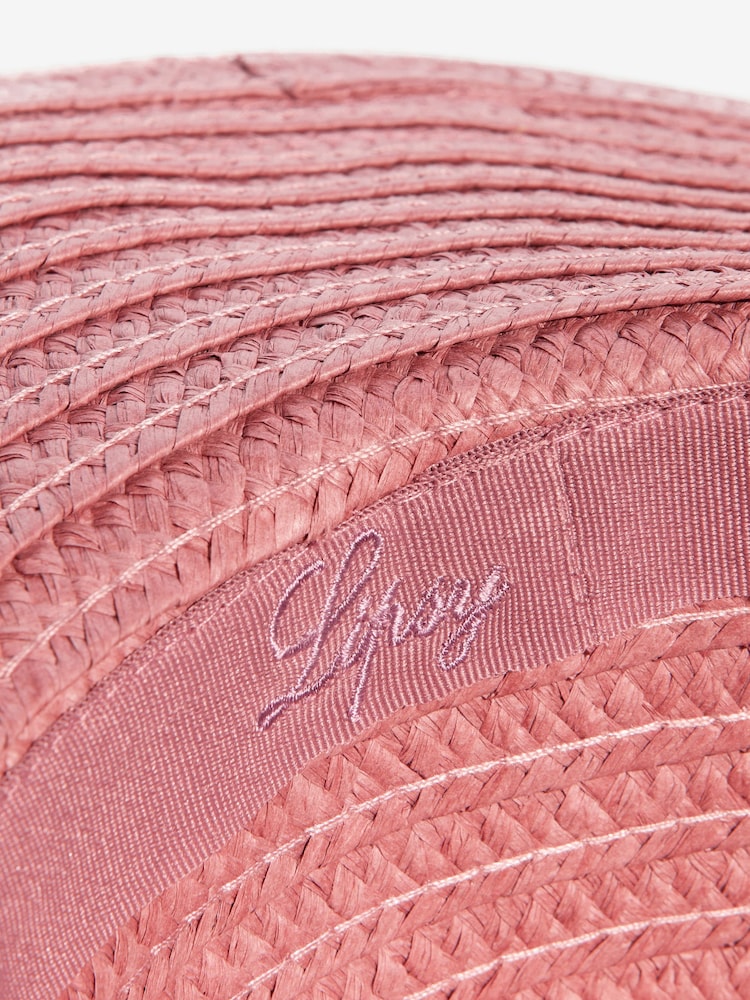 ורוד - Lipsy Oversized Paper Raffia Hat - תמונה 8 מתוך 8