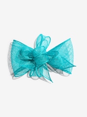 Lipsy Turquoise Blue Fascinator Hair Clip - Image 3 of 5
