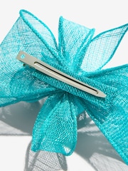 Lipsy Turquoise Blue Fascinator Hair Clip - Image 4 of 5