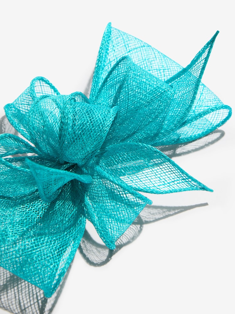 Lipsy Turquoise Blue Fascinator Hair Clip - Image 5 of 5