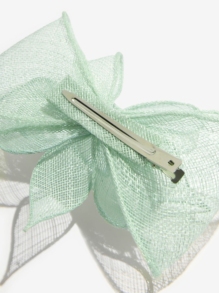 Lipsy Sage Green Fascinator Hair Clip - Image 5 of 5