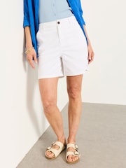 FatFace Elsham White Chino Shorts - Image 1 of 6