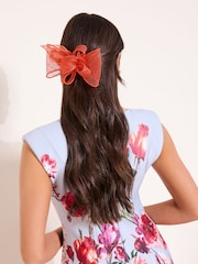 Lipsy Orange Fascinator Hair Clip - Image 2 of 5