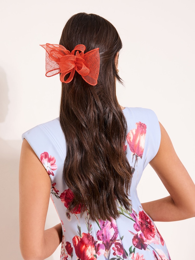 Lipsy Orange Fascinator Hair Clip - Image 2 of 5
