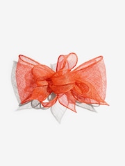 Lipsy Orange Fascinator Hair Clip - Image 3 of 5