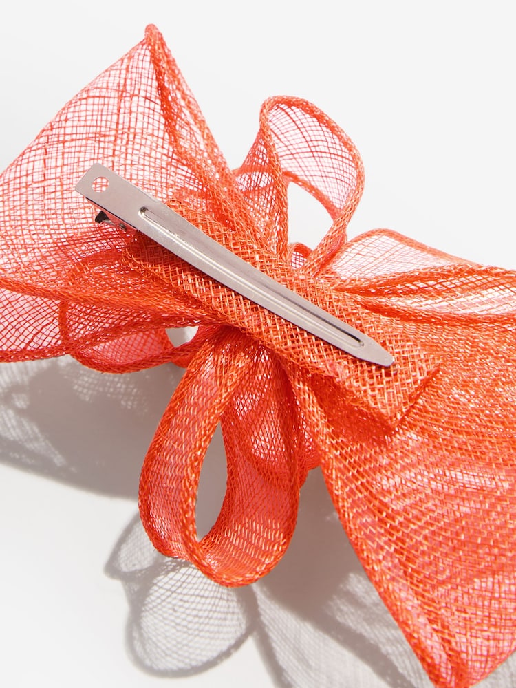 Lipsy Orange Fascinator Hair Clip - Image 5 of 5