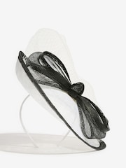 Lipsy Black and White Bow Disk Fascinator Headband - Image 3 of 5