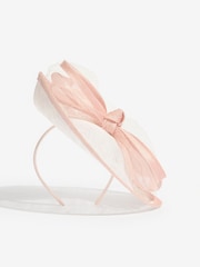 Lipsy Pink and Cream Bow Disk Fascinator Headband - Image 3 of 5