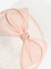Lipsy Pink and Cream Bow Disk Fascinator Headband - Image 5 of 5