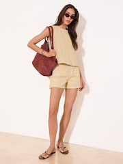 Lipsy Yellow Denim Shell Top - Image 3 of 5