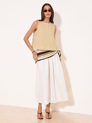 Lipsy Yellow Denim Shell Top - Image 4 of 5