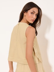 Lipsy Yellow Denim Shell Top - Image 5 of 5