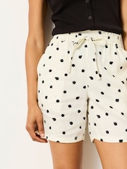 FatFace Cassie Painted Spot Ric Rack Shorts - Image 4 of 6