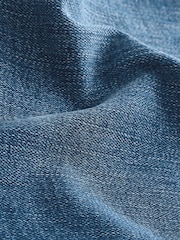 Blue Denim Slim Fit Motionflex Jeans With Linen - Image 12 of 12