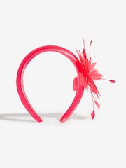 Friends Like These Pink 3D Floral Padded Fascinator Headband - Image 3 of 5