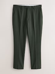 Vert olive - Slim Fit (Slim Fit) - Pantalon de costume texturé - Image 6 de 10