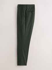 Vert olive - Slim Fit (Slim Fit) - Pantalon de costume texturé - Image 7 de 10