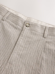 Stone - Relaxte pasvorm, katoenmix, gestreepte pantalon - Afbeelding 10 van 11