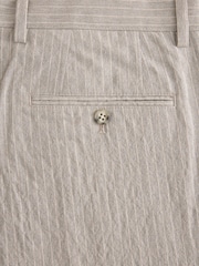 Stone - Relaxte pasvorm, katoenmix, gestreepte pantalon - Afbeelding 11 van 11