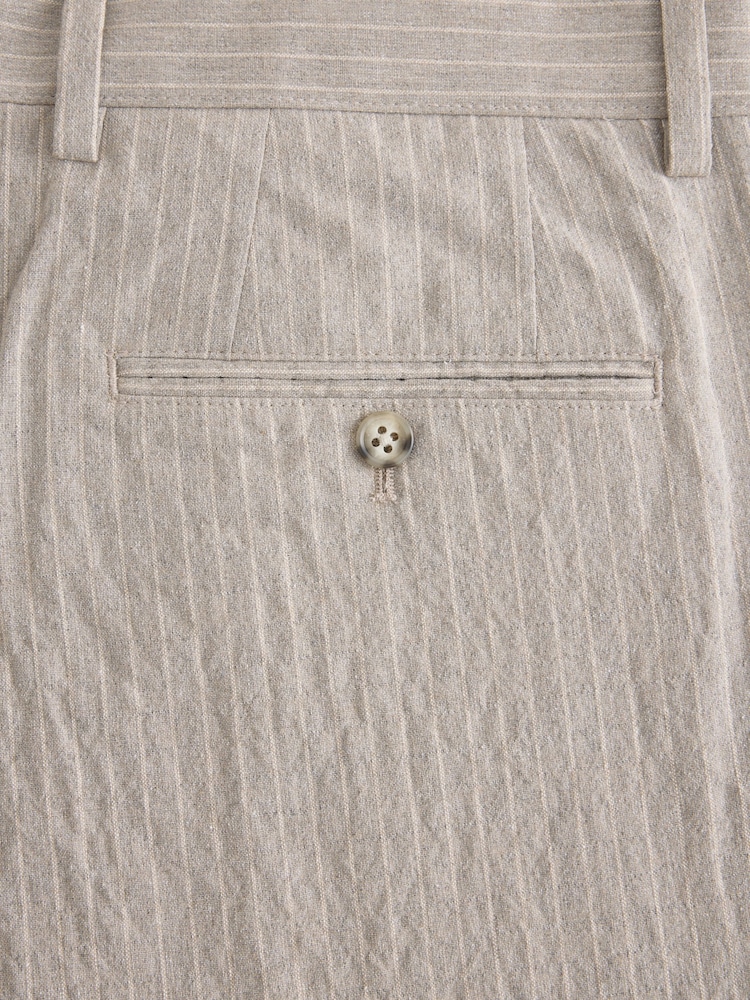 Stone - Relaxte pasvorm, katoenmix, gestreepte pantalon - Afbeelding 11 van 11