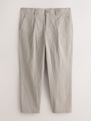 Stone - Relaxte pasvorm, katoenmix, gestreepte pantalon - Afbeelding 7 van 11
