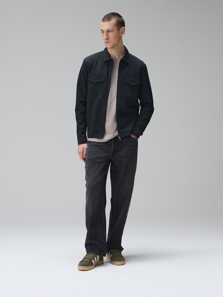 Black Baggy Fit Authentic Jeans - Image 2 of 6