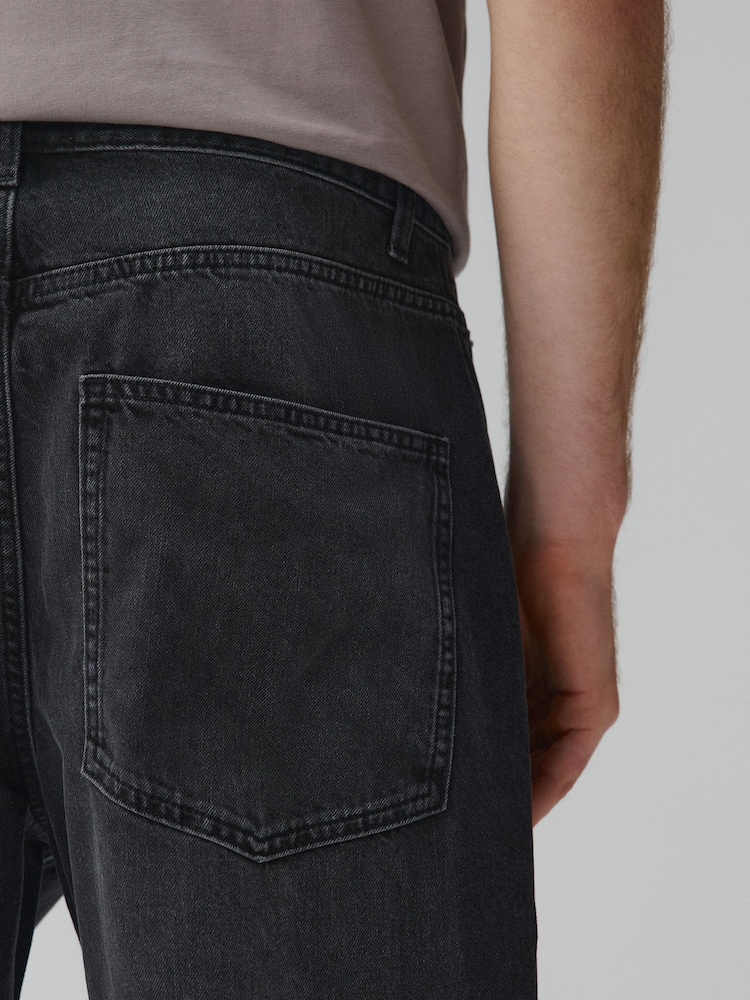 Black Baggy Fit Authentic Jeans - Image 6 of 6