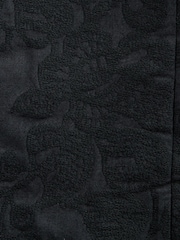 Black Relaxed Fit Tapestry Pattern Texture Cotton Rich Suit Jacket - Image 7 of 10