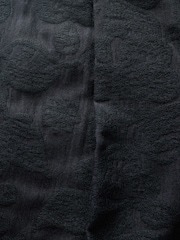 Black Relaxed Fit Tapestry Pattern Texture Cotton Rich Suit Trousers - Image 7 of 10